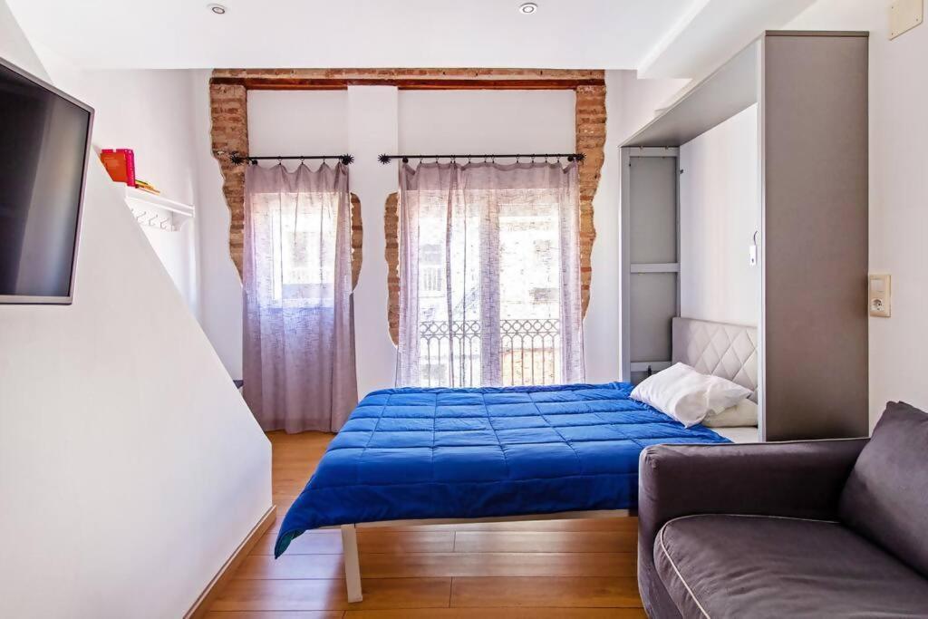 Apartamento Con Terraza Privada Cerca De La Playa บาเลนเซีย ภายนอก รูปภาพ